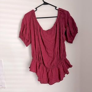 Free People Peplum Top